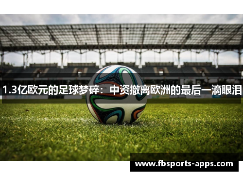 1.3亿欧元的足球梦碎：中资撤离欧洲的最后一滴眼泪